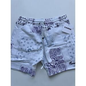 Culture Kings Carre Paris France Men's Logo Fragment Paisley Shorts Large